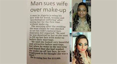 Man Sues Wife After Seeing Her Without Makeup For First Time Day After