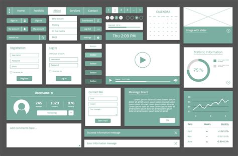 Website Design Template Layout Illustration Download Free Vectors