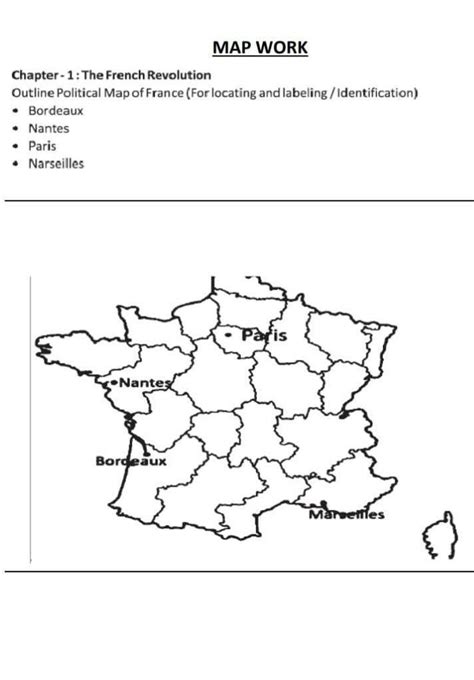 Expert Verified On The Outline Map Of France Locate The Following