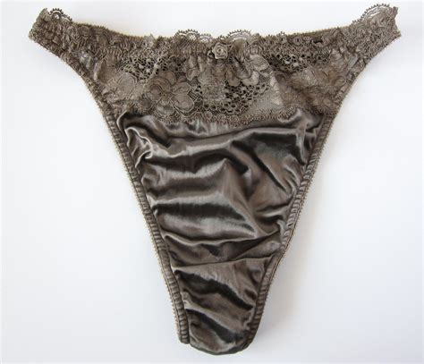 1 new victoria s secret vintage second skin satin lace thong panties large ebay