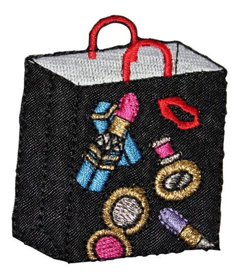 Id Mall Shopping Spree Bag Patch Cosmetics Embroidered Etsy