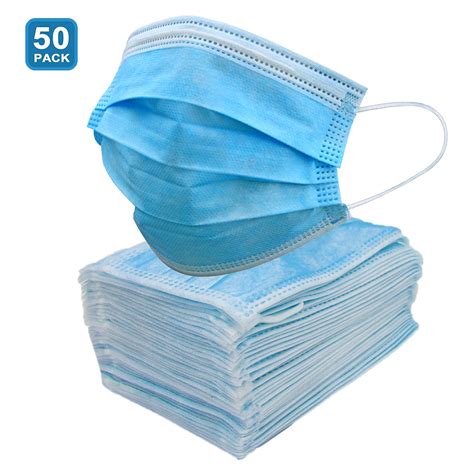 3 Ply Disposable Face Mask 50 Pack