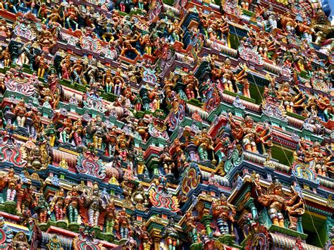 It is a major pilgrimage site. Meenakshi amman Temple Tower Images