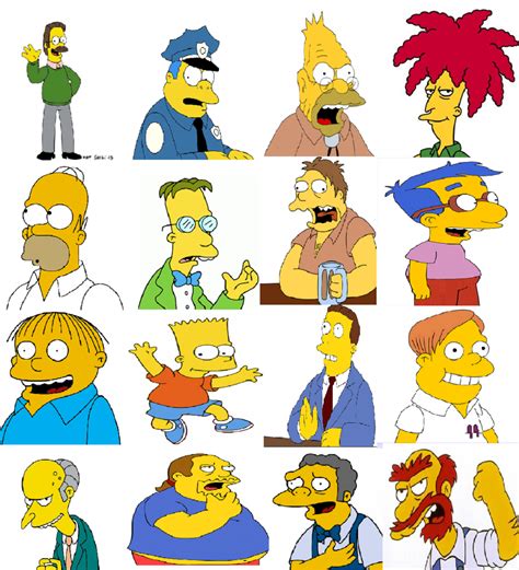 Lista 97 Foto Imágenes De Todos Los Personajes De Los Simpson Mirada Tensa