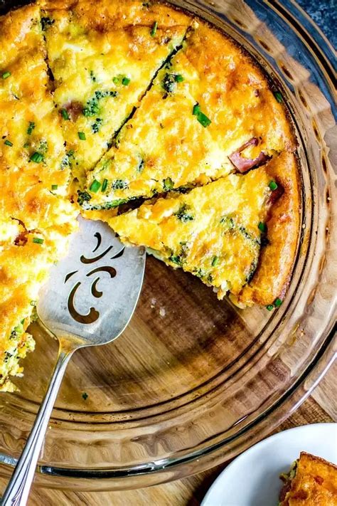 Low Carb Ham And Cheese Crustless Quiche Home Made Interest