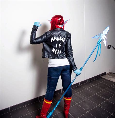 Anime Is Real Undyne Cosplay Undertale By Mitternachto On Deviantart