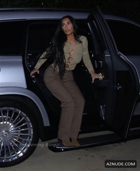 Kim Kardashian Sexy Goes Braless As She Heads Out To Dinner At La Scala