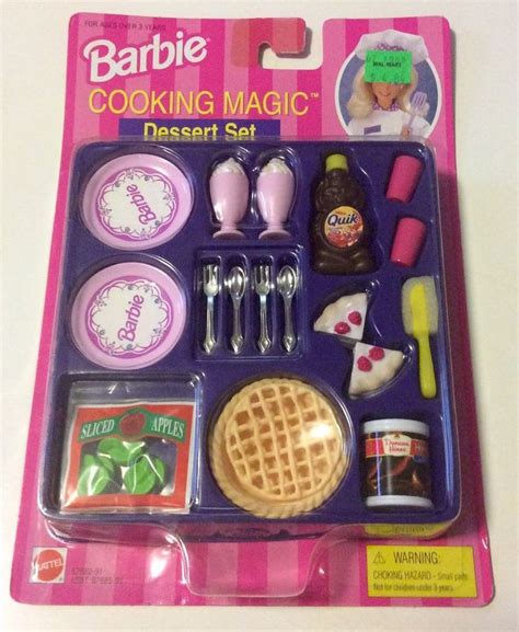 Barbie Cooking Magic Dessert Set Mini Food Set 1997 Dolls And Bears
