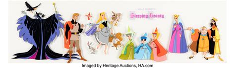 Sleeping Beauty Cast Of Characters Limited Edition Sericel Walt