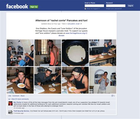 Israeli Soldiers Have Depraved Fun Making Rachel Corrie Pancakes