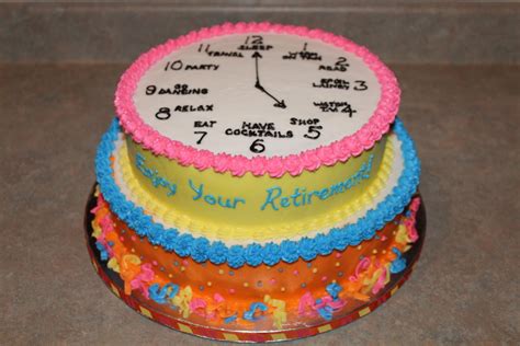 Clock Retirement Cake - CakeCentral.com
