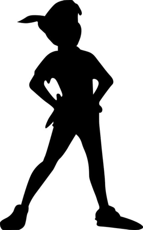 Peter Pan FREE SVG and PGN File in 2021 | Peter pan silhouette, Disney silhouette art, Peter pan ...