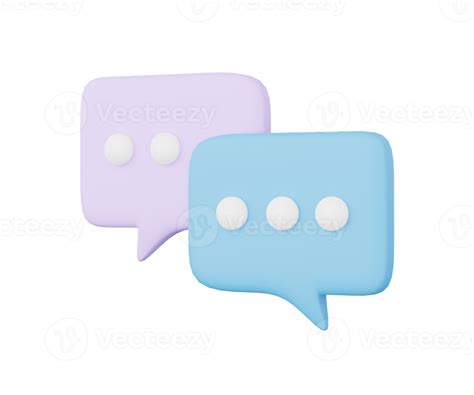 Free 3d Speech Bubbles 3d Icon 11965016 Png With Transparent Background