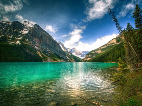 Kanada Natur Berge Himmel See Bäume Banff Nationalpark 2560x1600