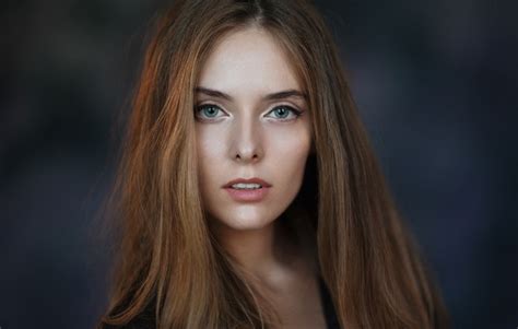 Amina Katinova Portrait Model Women Simple Background Face Maxim