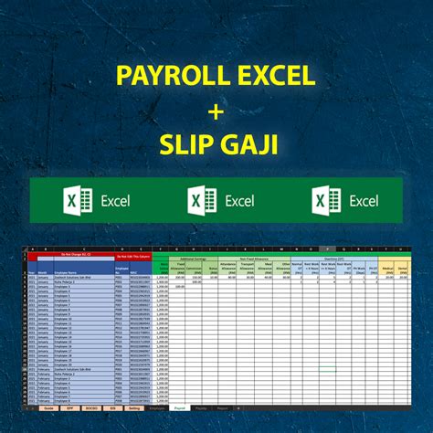 Payroll Excel Template Malaysia Dah Ada Formula ⋆ Rekemen