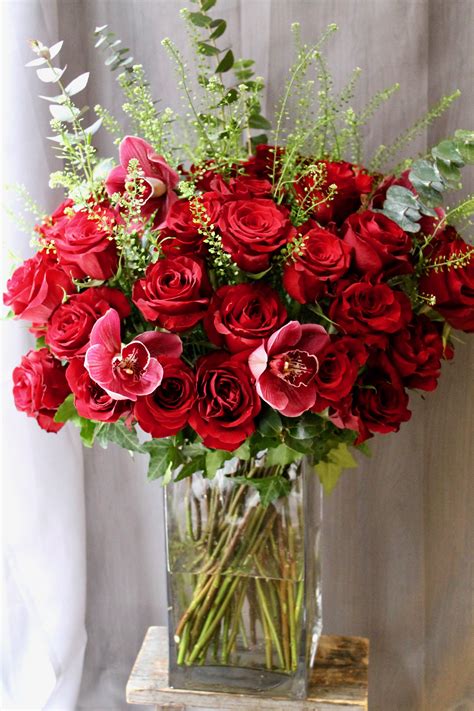 50 Long Stem Roses In New York Ny Gotham Florist