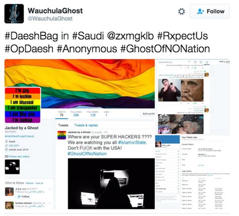 Orlando Shooting Hackers Hijack Isis Twitter Accounts With Gay Porn Daily Star
