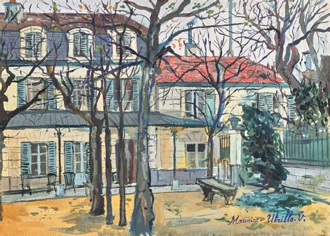 Maurice Utrillo 1883 1955 Maison Avec Jardin Christies