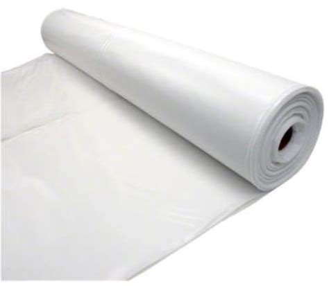 White Polyfilm Visqueen Plastic Sheeting Various Sizes Chas E