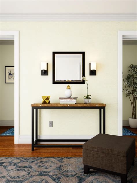 Modern Pale Yellow Entryway Yellow Walls Living Room Yellow Living