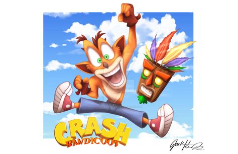 Crash Bandicoot Fan Art Digital Piece By Jacklynkirk On Deviantart