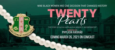 Alpha Kappa Alpha Sorority Documentary “twenty Pearls” Narrated By