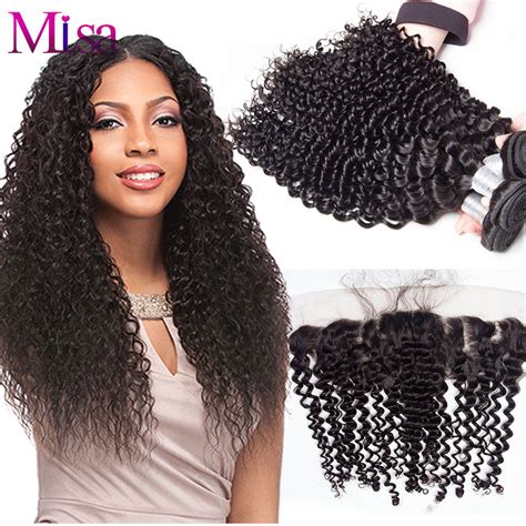 Brazilian Deep Wave With Frontal Closure Brazilian Hair Bundles With Lace Frontal Closure