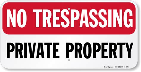 Private Property Signs Free Shipping