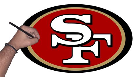 How To Draw San Francisco 49ers Logo Printable Step By Step Drawing