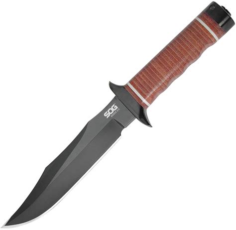 Sogs1tl Sog Bowie 20 Knife Stacked Leather