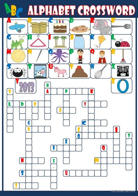 alphabet crossword crossword english esl worksheets pdf and doc