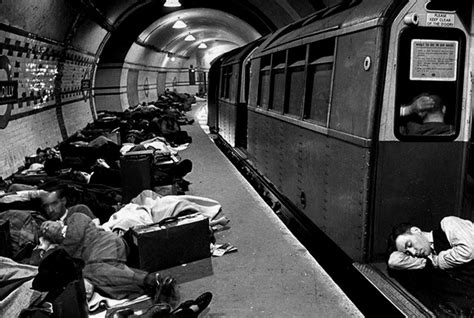 Londoners Taking Shelter In The Subways For Protection From German