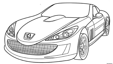 Coloriage Peugeot 907  JeColorie.com