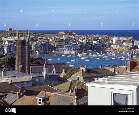St Ives Harbour St Ives Cornwall England United Kingdom Stock Photo