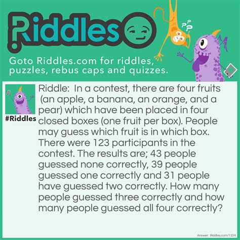 Four Fruits Riddle And Answer