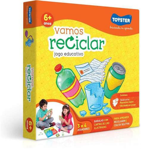 Jogo Educativo Vamos Reciclar Toyster Jogos Educativos Magazine Luiza