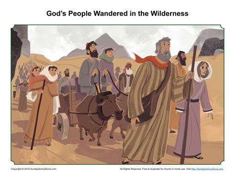 Gods People Wandered In The Wilderness Sermon Picture Childrens