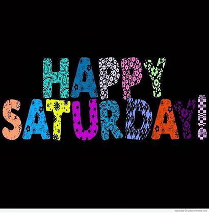Saturday Happy Morning Colorful Text Clipart Quotes