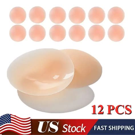 Pcs Nipple Covers Invisible Adhesive Pasties Reusable Silicone Cover
