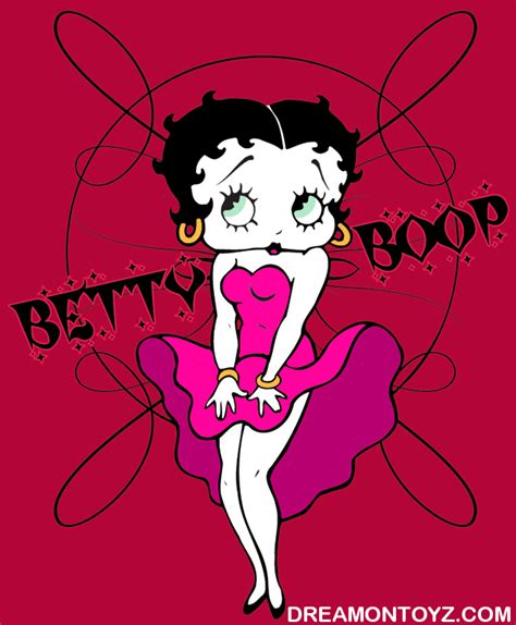 Betty Boop Pictures Archive Bbpa Betty Boop Cool Breeze Pink Dress