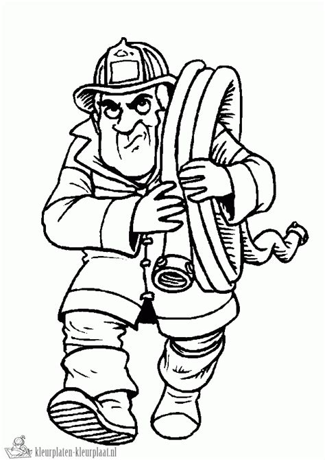Kleurplaat Brandweerman Sam Elvis Brandweerman Sam 4 (met