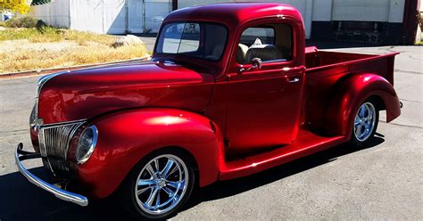 1940 Ford Pickup Truck Candy Apple Red Ford Daily Trucks