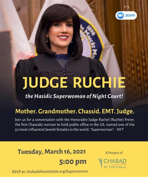 Judge Ruchie The Hasidic Superwoman Chabadofscottsdale Org