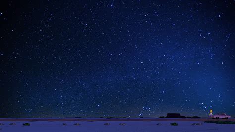 Wallpaper Sunset Night Galaxy Sky Blue Milky Way Horizon