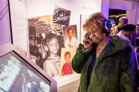Cissy Listening To Whitney On Set Of Headphones Featured Around The