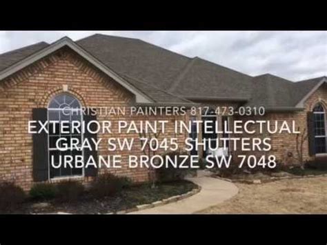 Undertones cd value guaranteed from ebay's biggest seller! Exterior Paint Intellectual Gray SW 7045 Shutters Urbane Bronze SW 7048 - YouTube