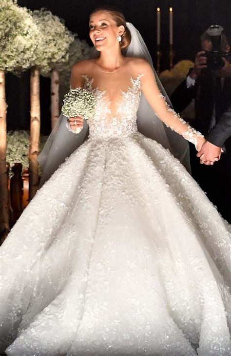For the welcome dinner, victoria wore another extravagant michael cinco gown. Victoria Swarovski wedding dress: Crystal heir marries in ...