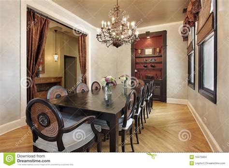 Dining Room In Luxury Home Stock Photo Image Of