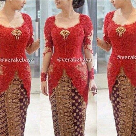 Meskipun rumahmu dibangun di lahan yang minim, kamu bisa tetap mengaplikasikan varian warna cat rumah di bawah ini kok. Inspirasi Terbaru 37+ Kebaya Brokat Modern Merah Maroon